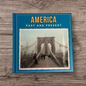 America Past and Present Hardcover Holographic Cover Photo Book